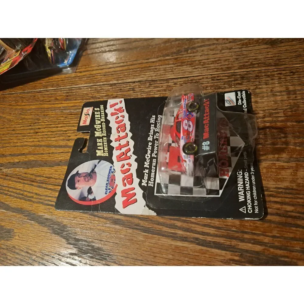 1999 NASCAR Mark McGwire #8 Mac Attack Bobby Hillen Jr 1:64 Die-Cast in Package